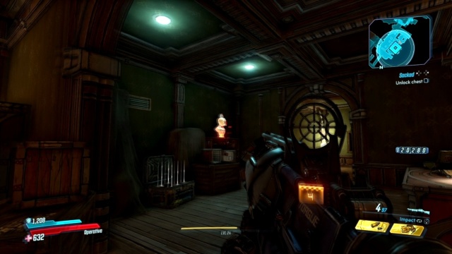 Shoot the bust to search for clue in Sacked for Wainwright Jakobs in Jakobs Estate in Borderlands 3